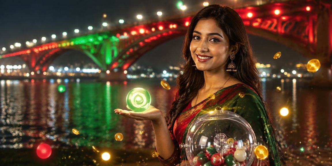 জ্যাকপট লটারীর লাল সবুজ টিকিট হাতে এক শিশু